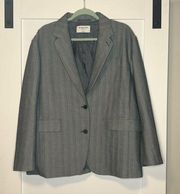 Aritzia Babaton Atelier Oversized Tailored Blazer Herringbone Gray Women’s 2