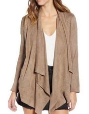 Blank NYC Soft Faux Suede Drape Jacket Medium M