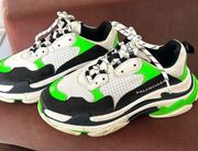 Balenciaga Triple S Green Sneakers