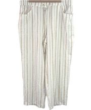 JM Collection - Wide Leg Stripe Saavy Pants - XXL