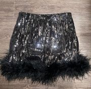 Sequin Fringe Skirt