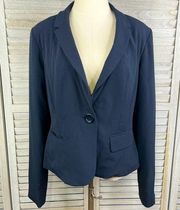 HOLLYWOULD Women's Suit Jacket/Blazer Navy Blue-XL