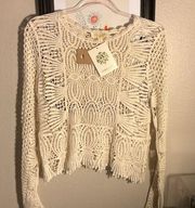 Rebellion crochet top NWT