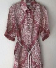 NWOT zimmermann fringy shirt linen dress