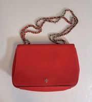 Emerson Adjustable Shoulder Bag Red and Gold