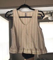 Back Ruffle Tank Top