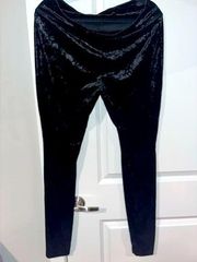 Mossimo Supply Co. Black Velvet Leggings - Size XL