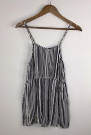 IJOAH Spaghetti Strap Stripe Romper Size Medium