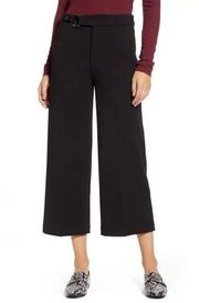 KUT FROM THE KLOTH Pants Women's Size 8 Pierette Wide Leg Crop Black