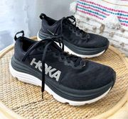 Hoka One One Gaviota 5 Black White Road-Running Sneakers Women’s Size 8