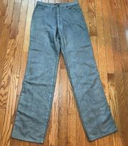 RARE Vintage Fendi Zucca Print Grey Jeans