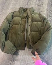 Cotton On Green Puffy Jacket