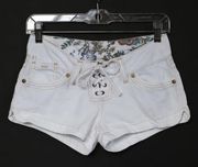 Guess  JEANS Women’s Lace Up Jean Shorts