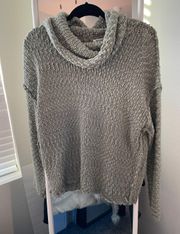 Olive Green Cowl Neck Sweater