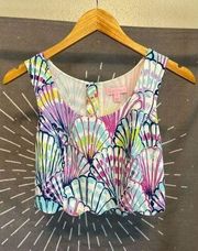 Lilly Pulitzer Shell Crop Top a1