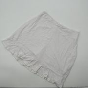 Fresh Produce White Ruffle Elastic Skort Size Medium