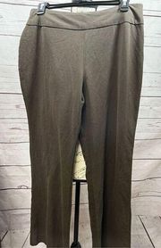 Dressbarn size 8 brown pull on slacks - 2623