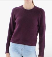 NWT RE/DONE 60s Shrunken Sweater Size SMALL Plum REDONE