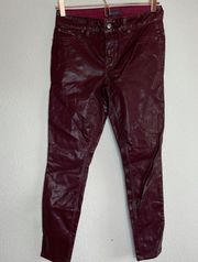 Level 99 Anthropologie faux leather pants