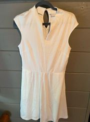 New York & Co white cap sleeve dress