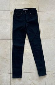 Ella Moss Like New Black High Rise Skinny Jeans Sz 26