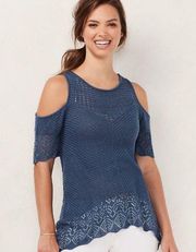 LAUREN Conrad cold shoulder sweater