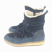 WHITE MOUNTAIN TOPAZ SUEDE FAUX FUR WINTER WATER RESISTANT BOOTS WOMEN SIZE 7.5