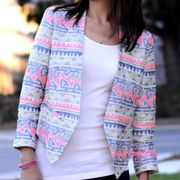 Parker Emmy Embroidered Linen Blazer Jacket