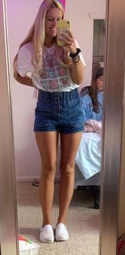 High Waisted Jean Shorts