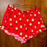 Red Pajama Shorts