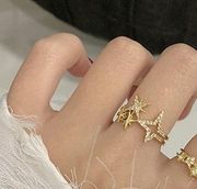 CZ/Star Clusters Ring