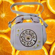 Betsey Johnson Pink Telephone Purse With‎ Daisies Shoulder Bag