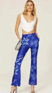 House of Sunny Infinity Party Star Print Boot Cut Flare Pants