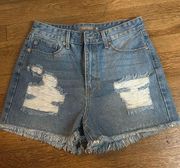 JUSTUSA High Waist Denim Shorts