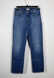 Eileen Fisher High Rise Straight Leg Ankle Jean