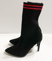 Anne Michelle pledge black and red booties size 9