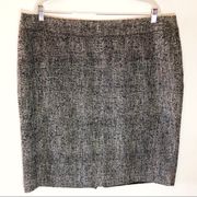 Lane Bryant Skirt Black & White Tweed Pencil Skirt Sz 20 EUC Professional Look