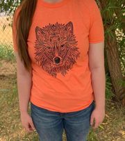 New Orange lone Wolf T-Shirt 