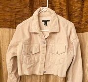 Forever 21 Cropped corduroy jacket