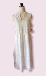 Anne Klein White Maxi Crepe Dress