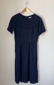 Black Embellished Midi Dress