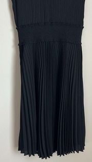 Nanette Lepore Pleated Midi Dress Black Size 10