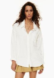 Wilfred Free Relaxed Cotton Button Front Shirt White Size XS