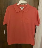 Pink Polo Shirt, size L