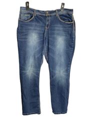 Premium Stretchy Decorative Button Flap Pockets Jeans Wm 20WP