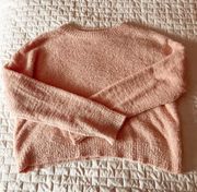 Blush Pink Fluffy Sweater Size Small