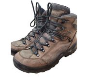 Lowa Women's Brown Leather Renegade GTX Backpacking Hiking Mid Boots Vibram 9