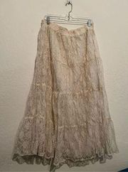 Vintage panhandle slim waist, ranch, western rodeo skirt, Maxi size large ￼