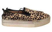 Halogen Baylee Leopard Print Slip On Platform Sneakers 9.5