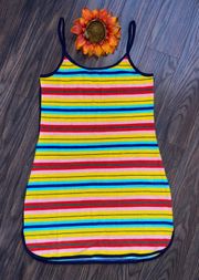 Colorful Striped Swimsuit Terrycloth Cover Up | MEDIUM